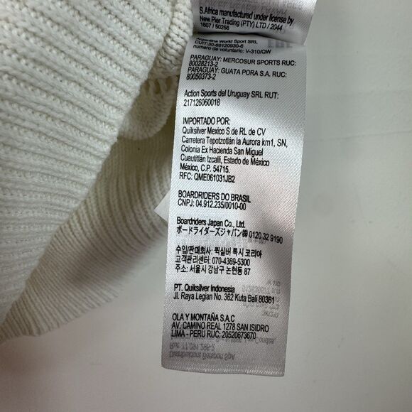 Roxy Shirt Woman Sz L White Tank Coastal Cottage Beach Festival Resort Tropical - Picture 8 of 9